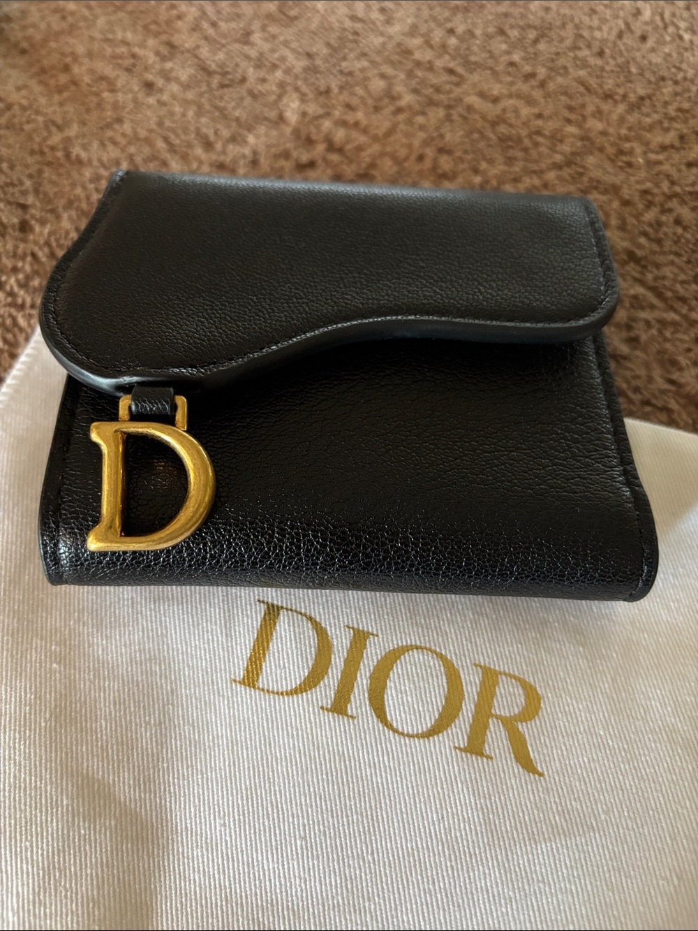 Dior Saddle Lotus wallet NEW
